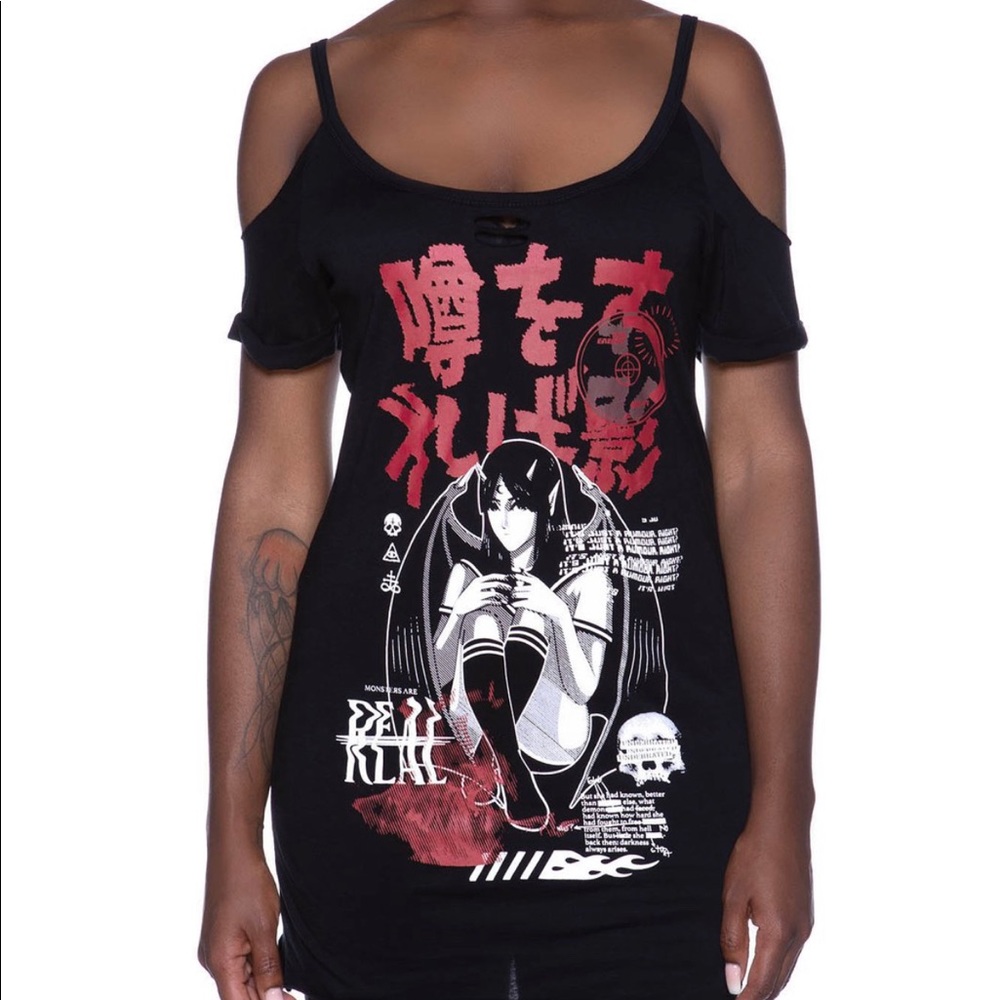 Killstar Rumor 2Xl Distressed top bnib